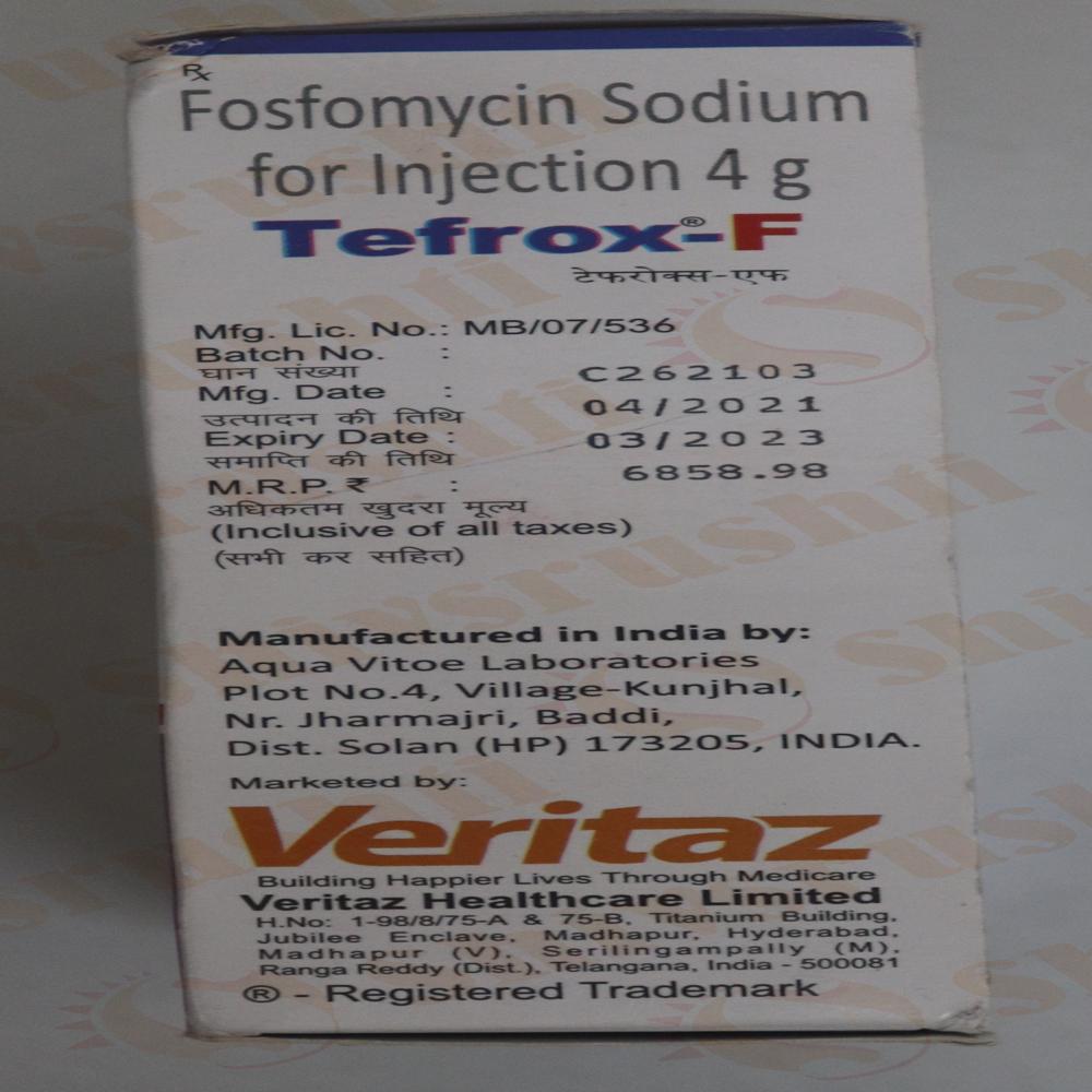 Tefrox-f 4gm Injection - Physical Form: Liquid