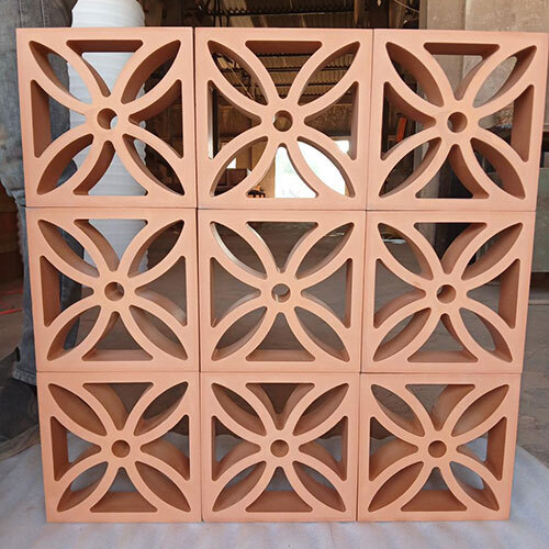 Amber Terracotta Clay Jali - Feature: Eco-Friendly