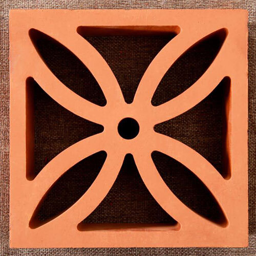 Amber Terracotta Clay Jali