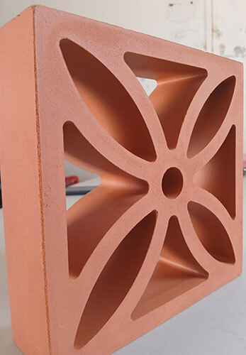 Amber Terracotta Clay Jali