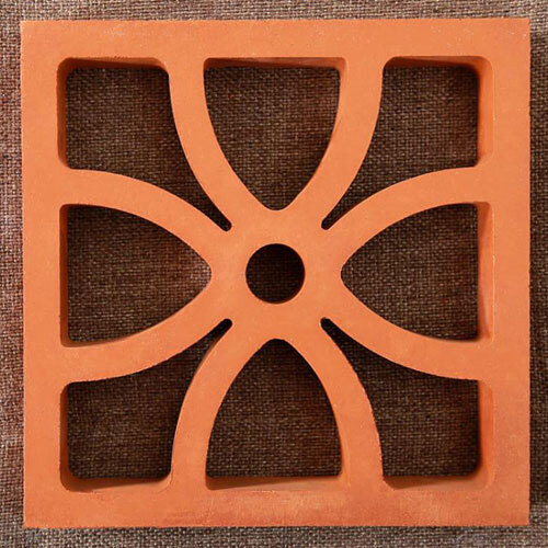 Terracotta Four Petal Jali