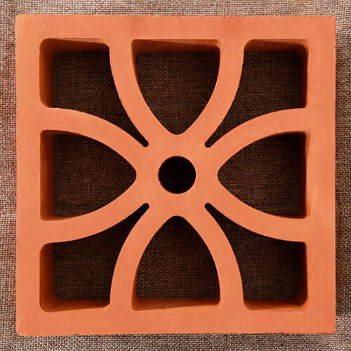 Terracotta Four Petal Jali