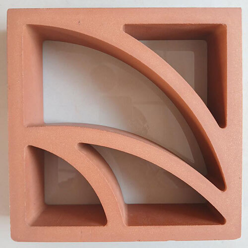 Lotus Terracotta Red Clay Jali