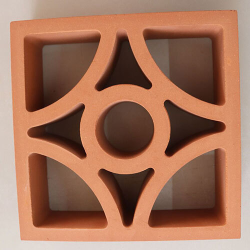 Opal Terracotta Red Clay Jali