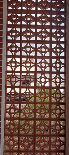 Opal Terracotta Red Clay Jali