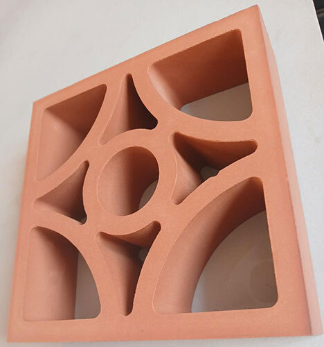 Opal Terracotta Red Clay Jali