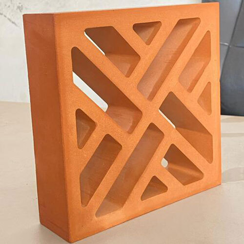 Zebra 2 Terracotta Jali