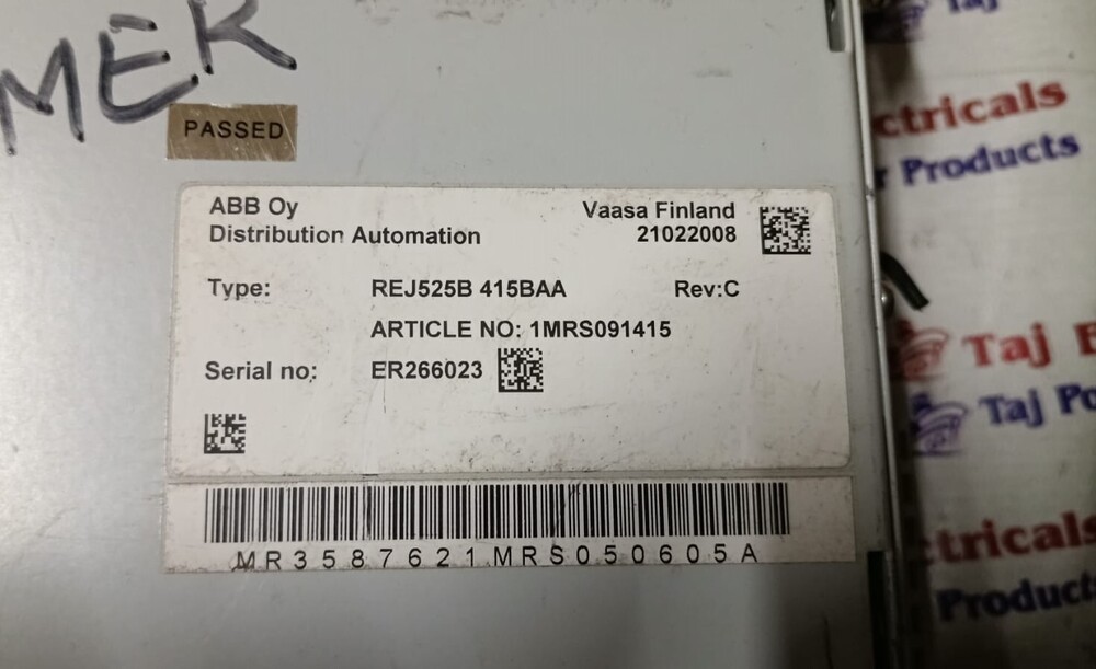 ABB REJ525B 415BAA PROTECTION RELAY