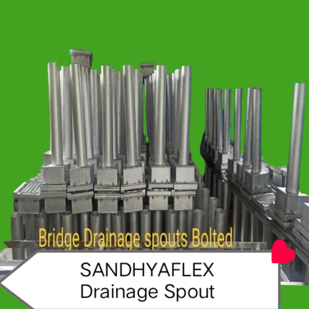 Deep Galvanized Drainage Spout - Color: Silver