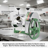Manual Sugarcane Juice Machine Aca A  Hand Operated Stainless Steel, Ss