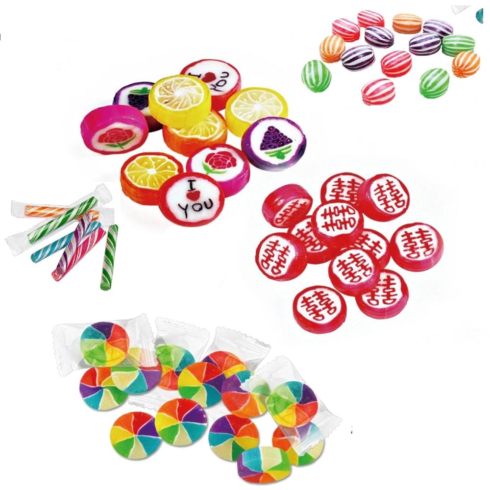 Factory Wholesale Halal Red and White Striped Spherical Christmas Bulk Mints Sweets 3d Ball Hard Candy