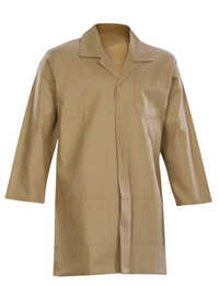Workwear Long Coat - Color: White