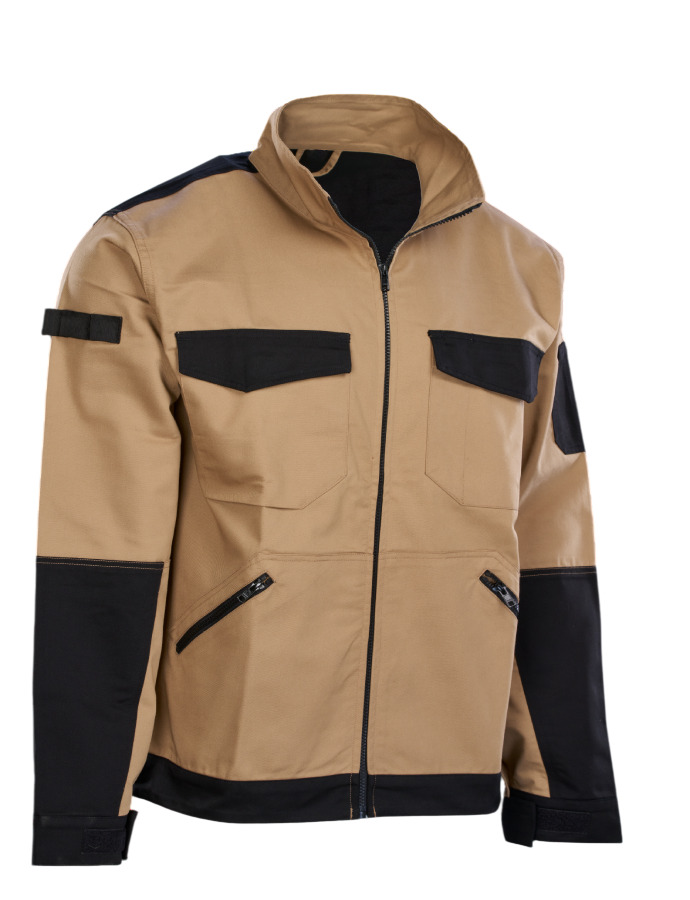 Lightweight Safety Jacket - Color: Orange With Silver Reflective Tape