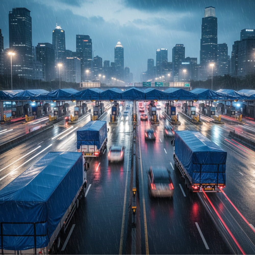 Toll Booth Rain Cover