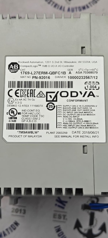 ALLEN BRADLEY 1769-L27ERM-QBFC1B