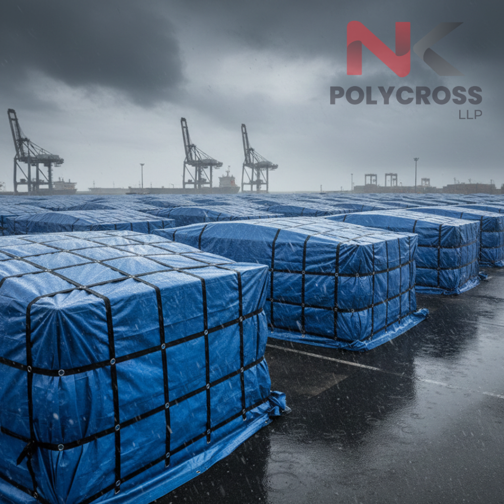 Container Yard Cover - Color: Blue