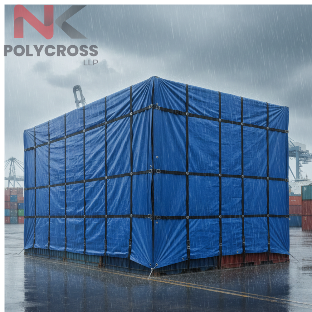 Container Yard Cover - Color: Blue