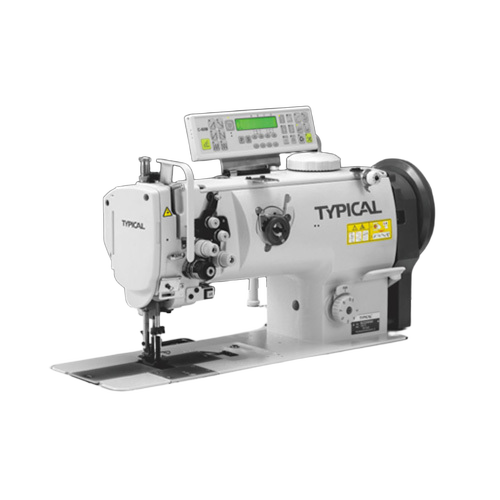 Typical Gc-20666Cx Double Needle Sewing Machine - Color: White And Blue