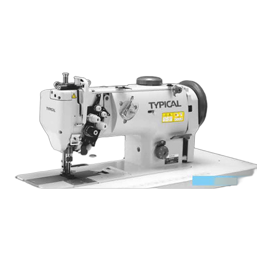 Typical Gc20676 Double Needle Lockstitch Industrial Sewing Machine Complete Set. - Color: White/Gray