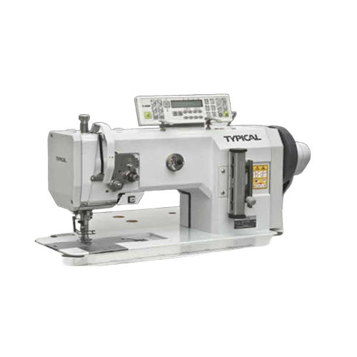 Tw1-1245-D2T3 Series Compound Feed Lockstitch Sewing Machine With Thread Trimmer - Color: White & Blue