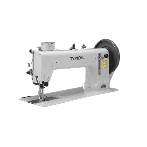 Typical Tw1-243 Single Needle Sewing Machine Lockstitch Machine Complete Set - Color: White/Grey