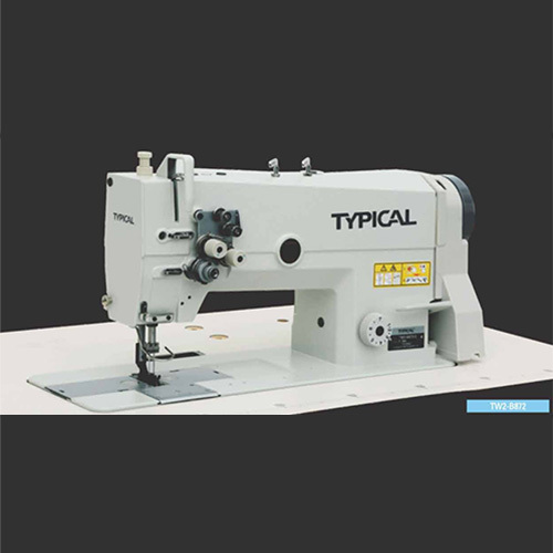 Tw2-B842-B872 Double Needle Sewing Machine - Color: White & Blue