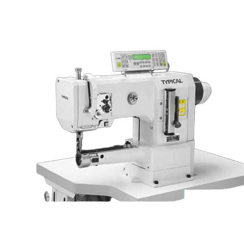 Tw3-343D2T3 Cylinder Bed Compound Feed Lockstitch Sewing Machine - Color: White & Grey