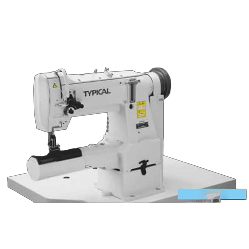 Tw3-28Bl Double Needle Cylinder Bed Lockstitch Machine - Color: White And Blue