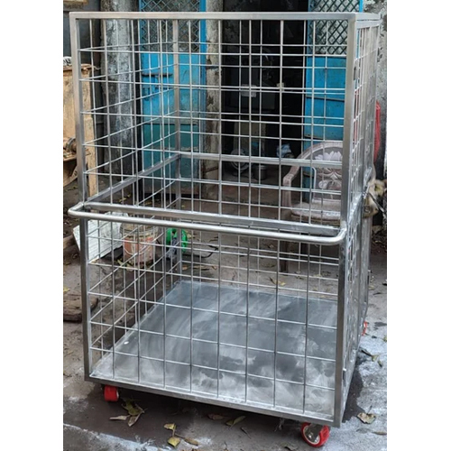 100 Kg SS Cage Trolley
