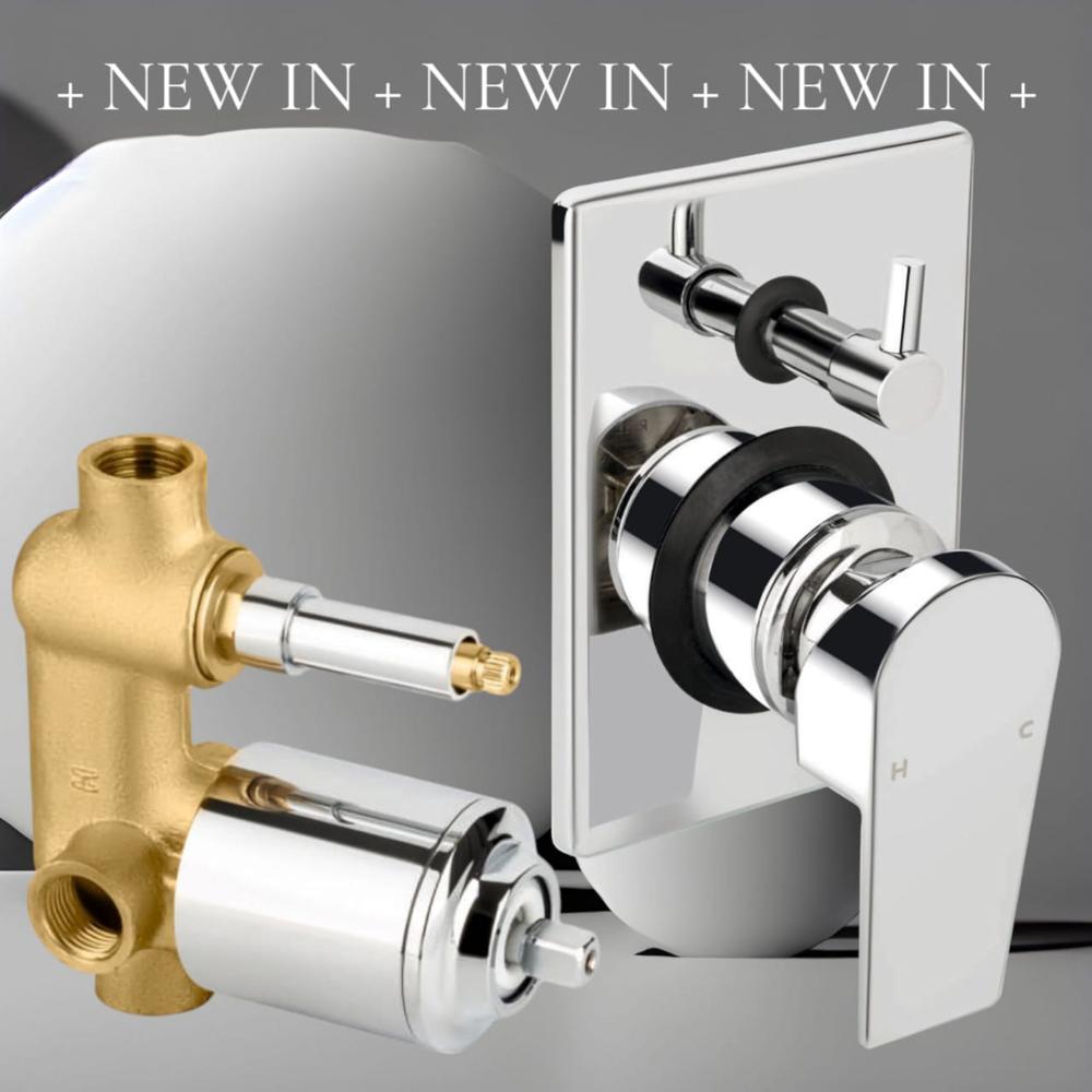 2 Way High Flow Diverter - Color: Silver