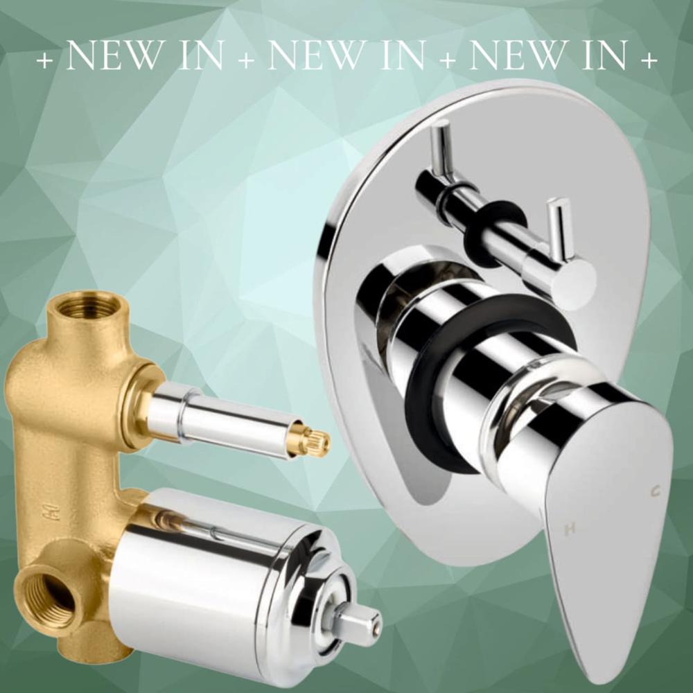 2 Way High Flow Diverter - Color: Silver
