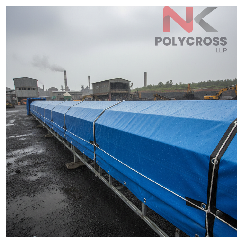 Airport Baggage Cart Cover - Color: Blue