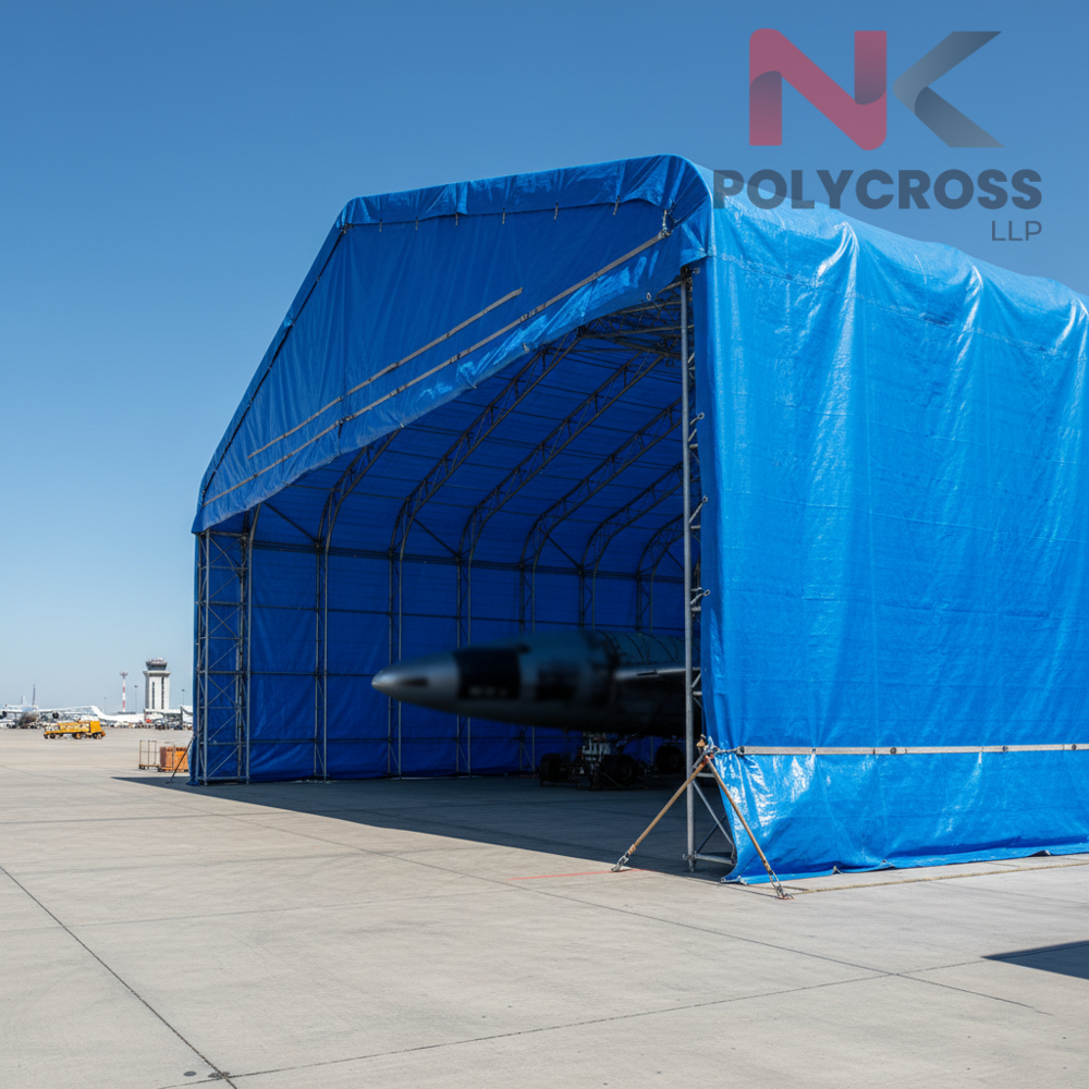 Aircraft Engine Cover - Color: Blue