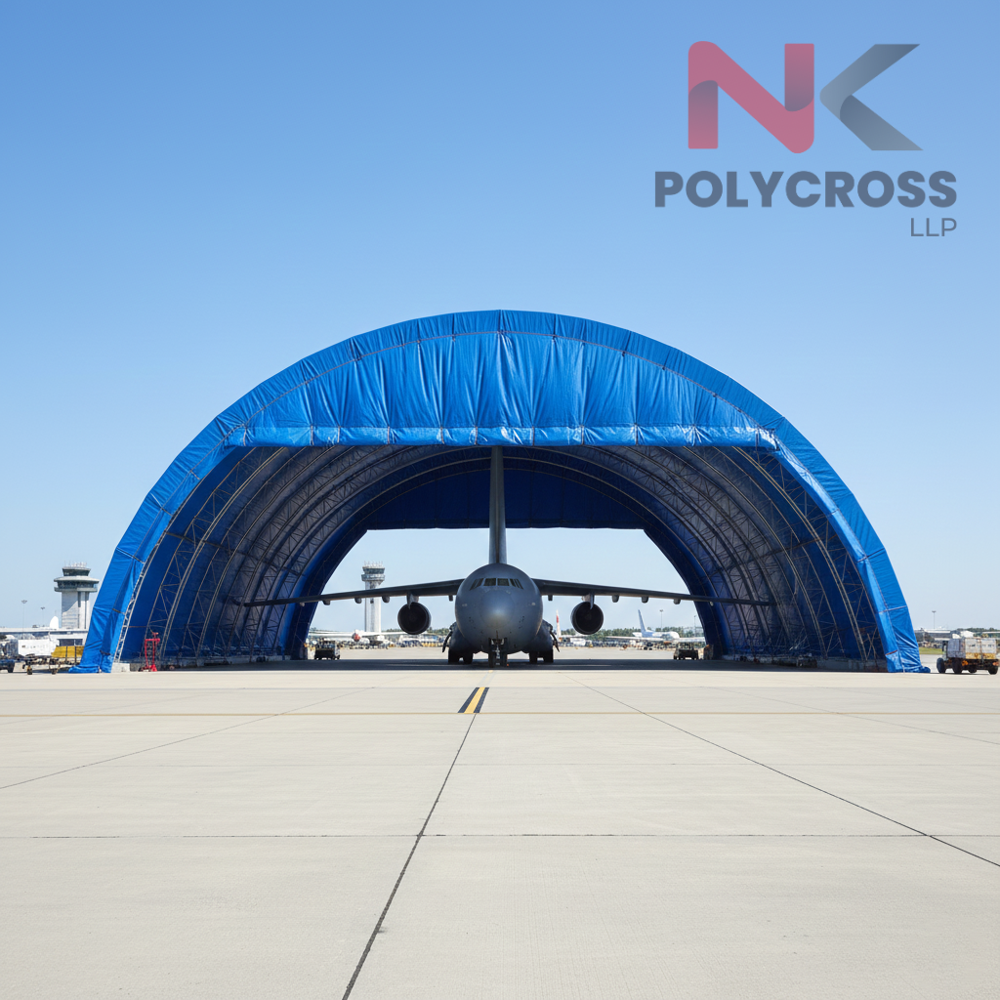 Aircraft Engine Cover - Color: Blue