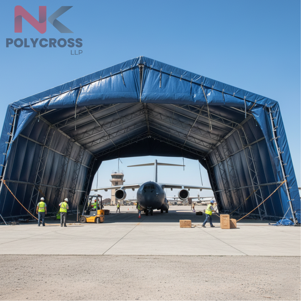Aircraft Engine Cover - Color: Blue