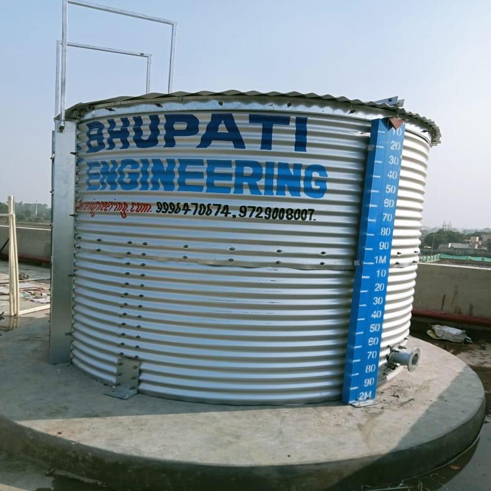 Zinc Aluminium Over Head Water Tank 