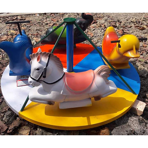Frp Multicolour 4 Seater Merry Go Round