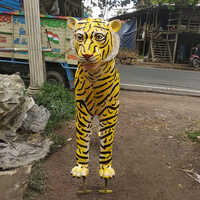 Frp Tiger Statue - Color: Multicolour