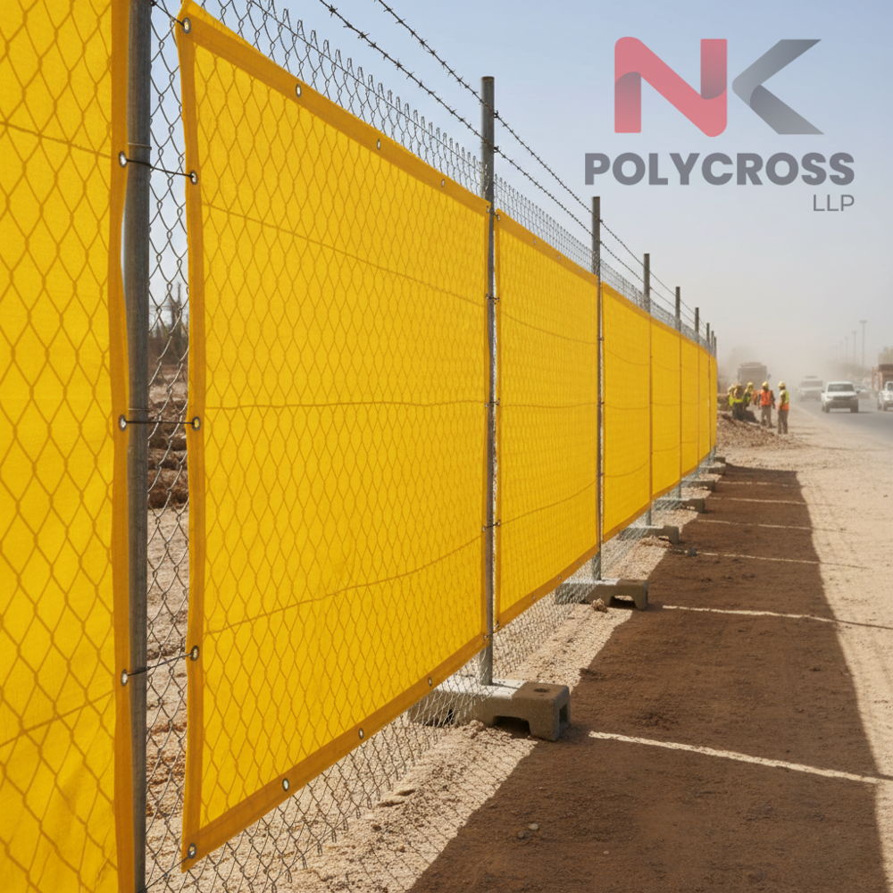 Security Fence Shade - Color: Blue