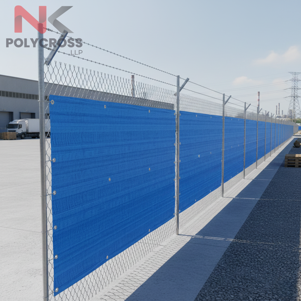 Security Fence Shade - Color: Blue