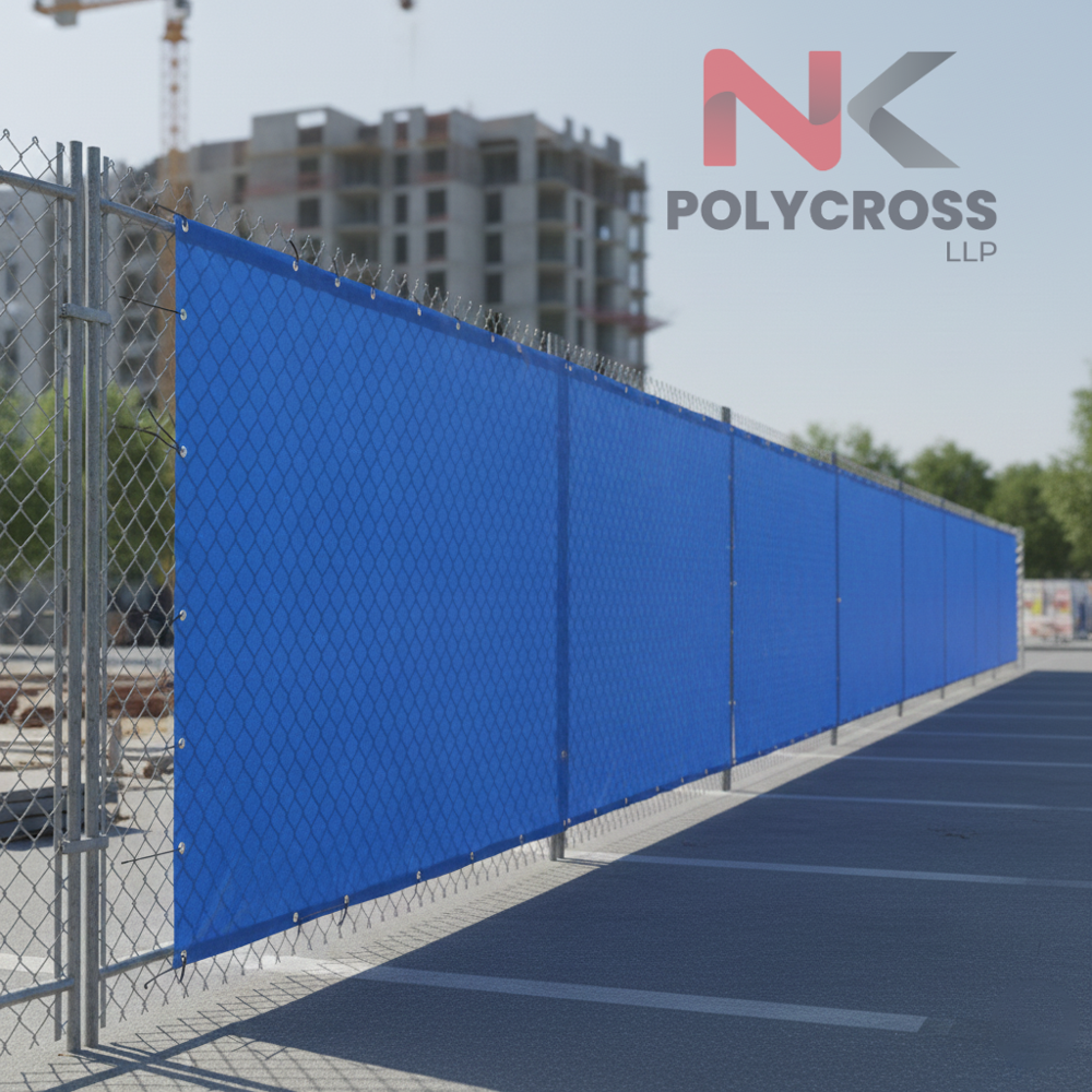 Security Fence Shade - Color: Blue