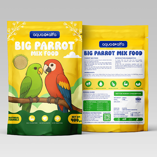 AquaAlfa Big Parrot Mix Food 400gm