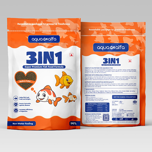 400 GM 3 In 1 Super Premium Fish Food Formula