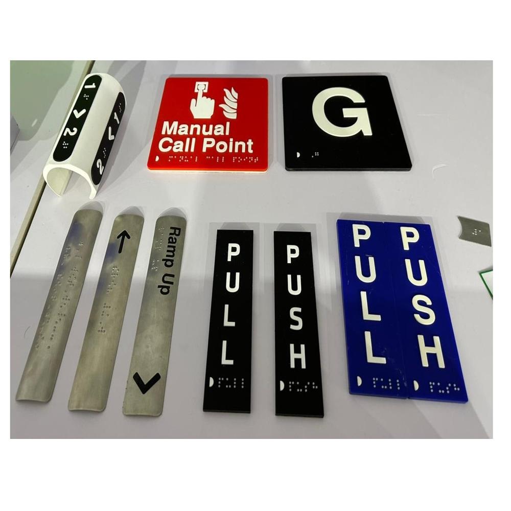 Acrylic Braille Signage