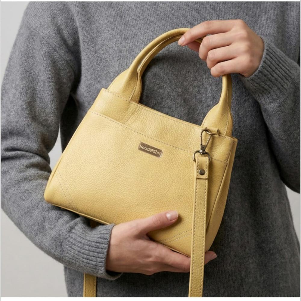 High-quality genuine leather with fine grain texture