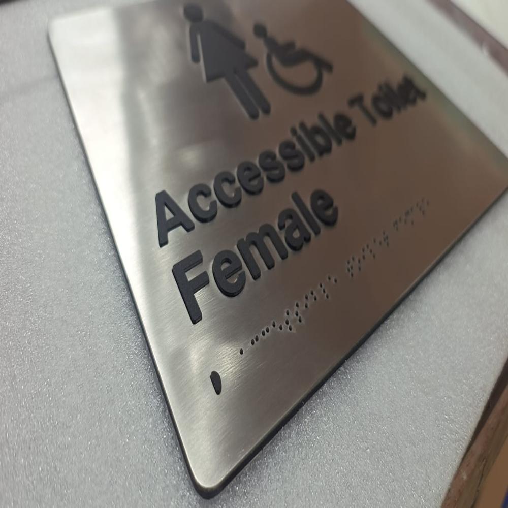 Stainless Steel Braille Signage
