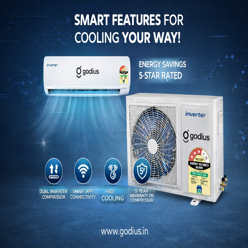 1.5 Ton 3 star Inverter Split Ac