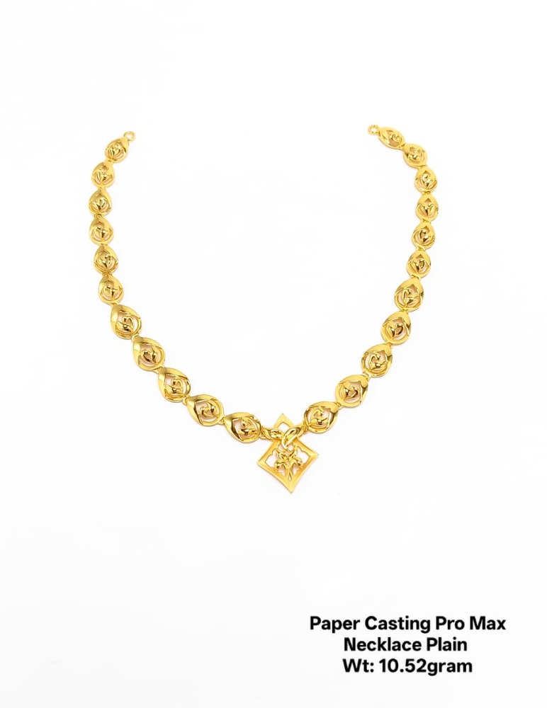 92% New Design Gold Paper Casting Pro Max Necklace Plain