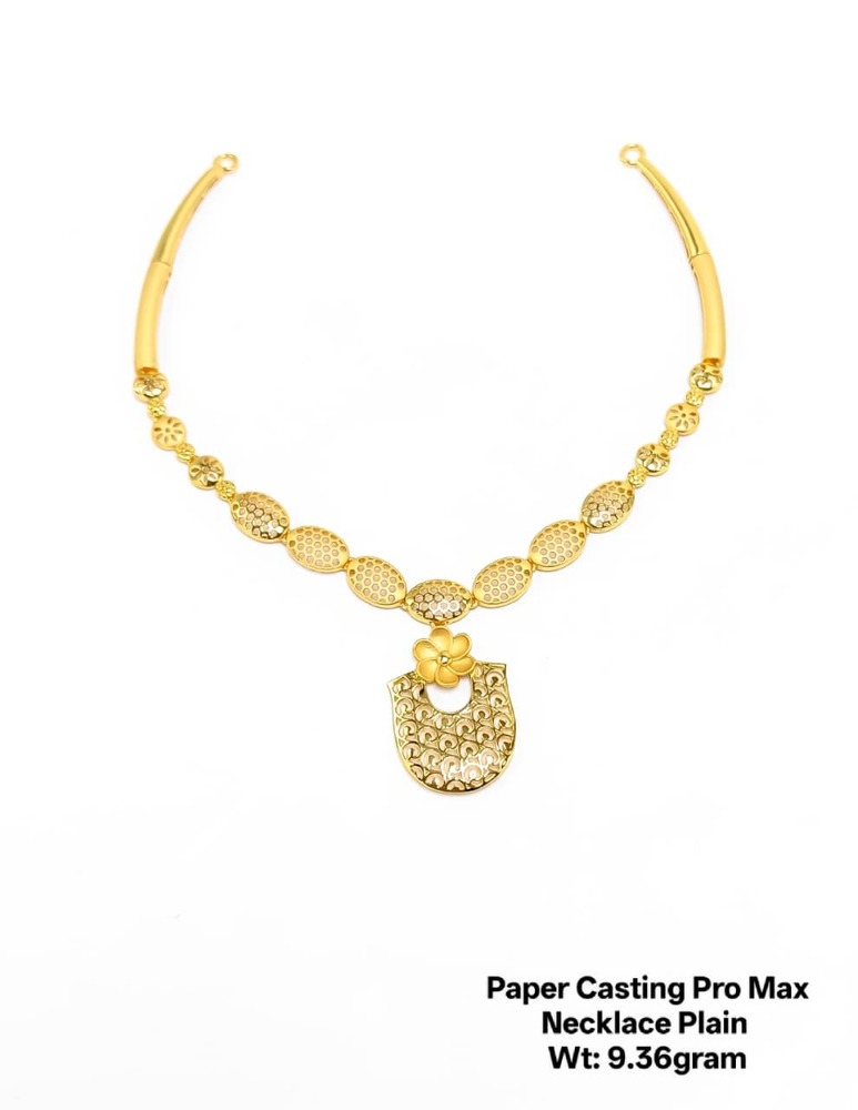 92% New Design Gold Paper Casting Pro Max Necklace Plain