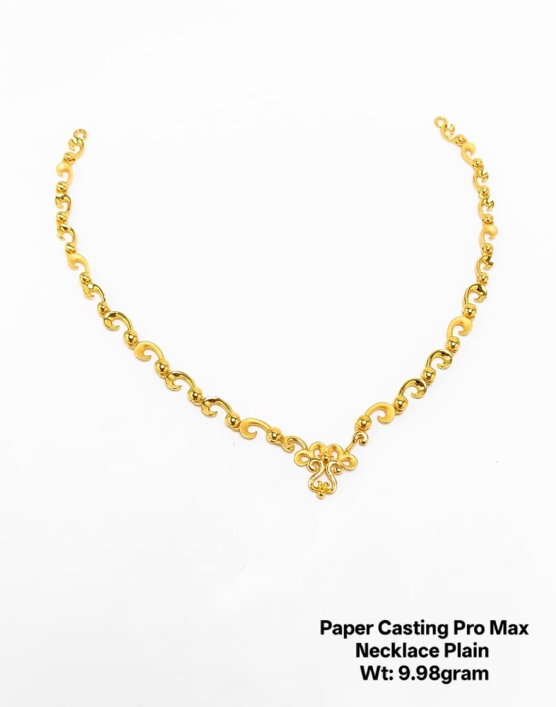 92% New Design Gold Paper Casting Pro Max Necklace Plain